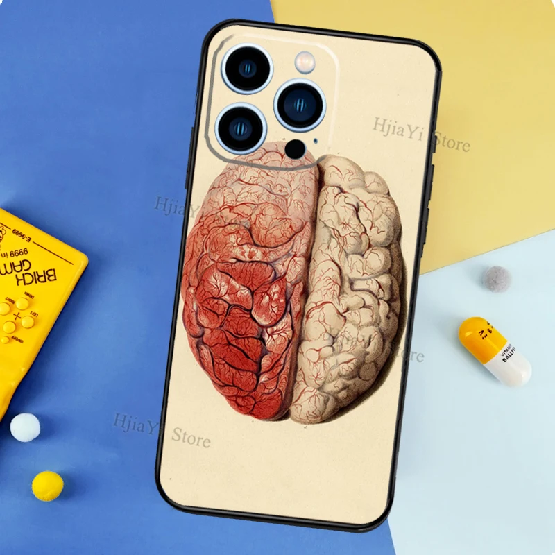 iphone 13 cover Brain Art Case For Apple iPhone 13 Pro Max 12 Mini 11 XS MAX XR 6S 7 8 Plus SE Silicone Phone Cover iphone 13 cover