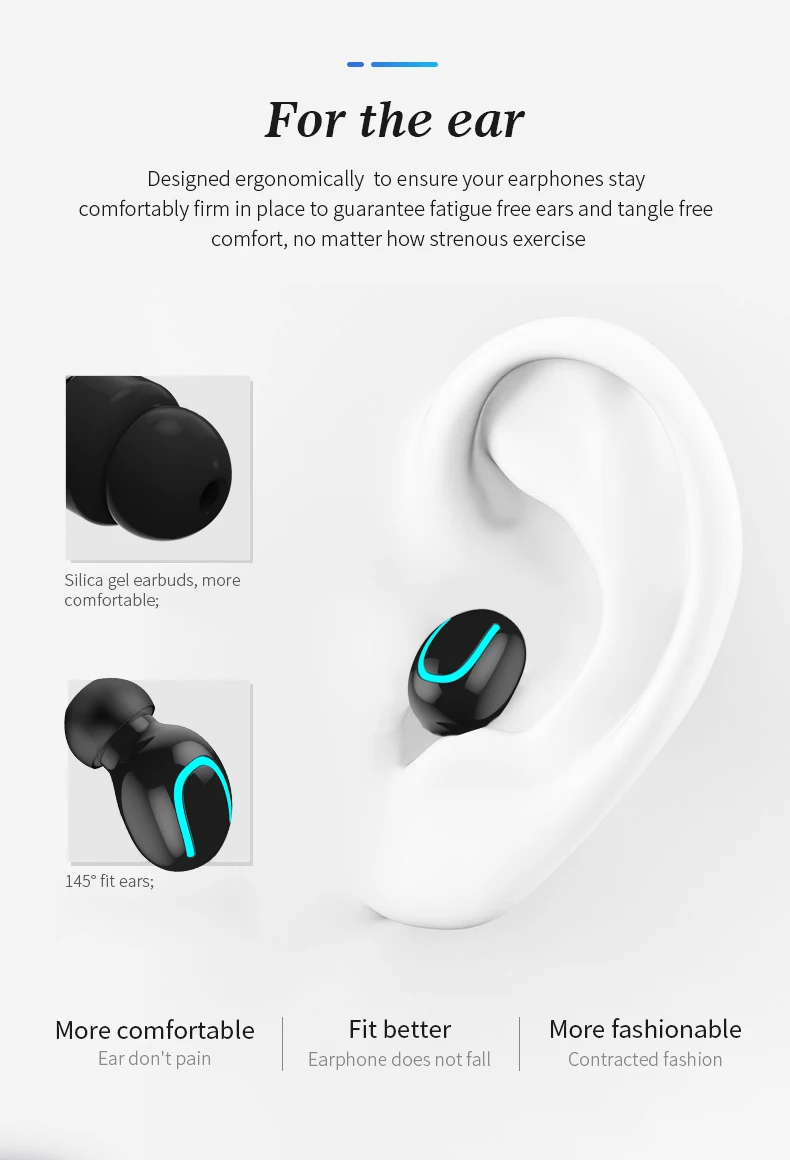 Q32 TWS Bluetooth наушники с сенсорным управлением мини-вкладыши с микрофоном с дисплеем питания зарядное устройство Беспроводная 3D стерео гарнитура для воспроизведения музыки