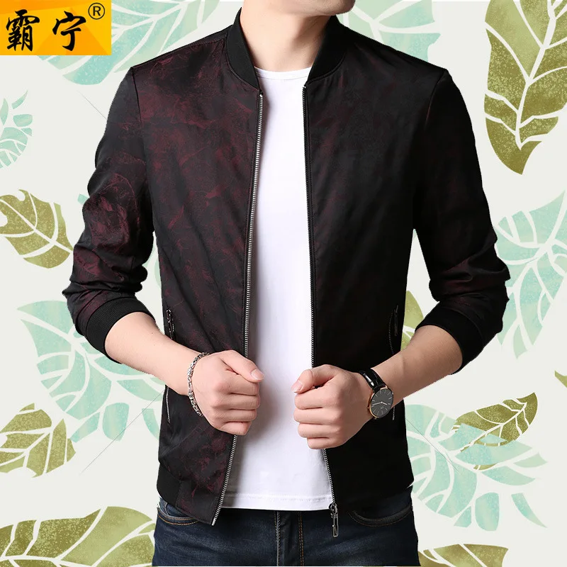 

2019 Spring And Autumn Jacket MEN'S Coat Korean-style Slim Fit Trend Baseball Uniform Sports Clothing Casual Tops