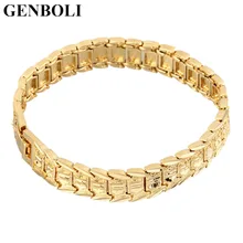 Позолоченный мужской браслет модный дизайн винтажный браслет для мужчин мужское личное украшение