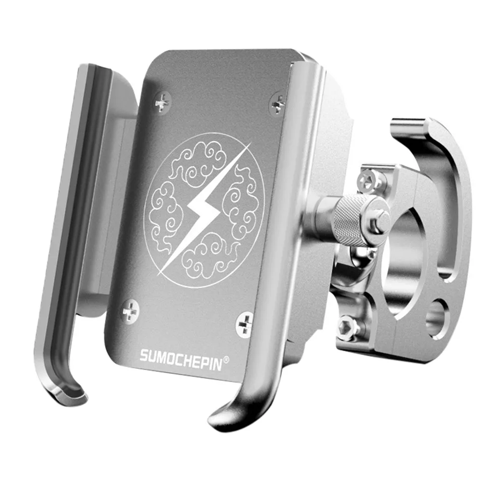 E phone holder Smartphone houder fiets motorcycle bicycle universal rotary navigation aluminum alloy mobile phone bracket fiets houder 30O7 - Цвет: E phone holder