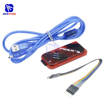 Diymore PICkit3 emulatore di Chip elettronici MPLAB PICkit 3 PIC microcontrollore Chip in-Circuit Debugger Programmer Emluator