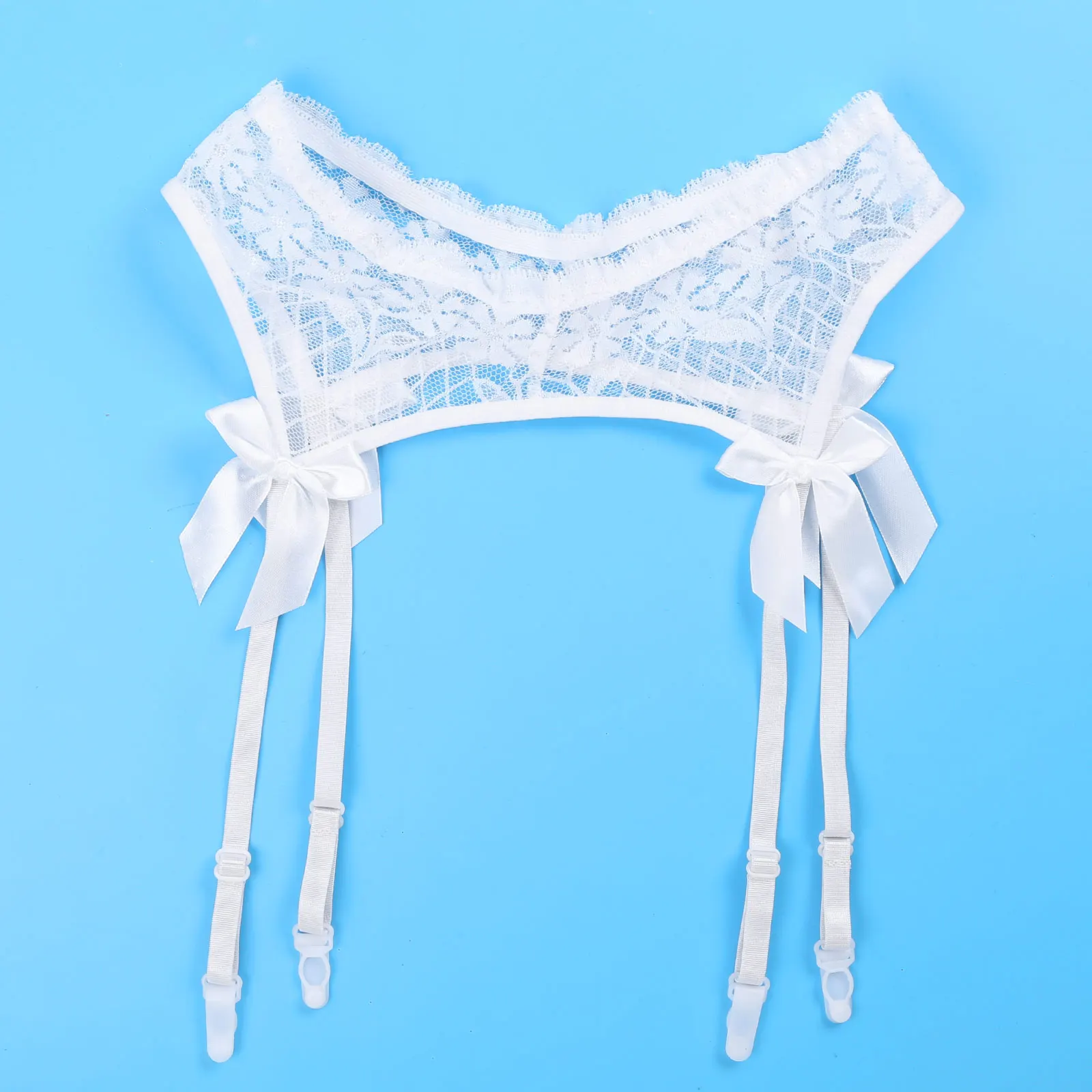 Sexy Erotic Men Sheer Lace Garter Belts Suspenders Sissy Lingerie