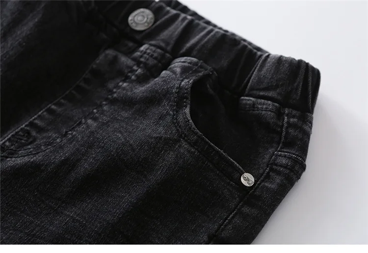 Обтягивающие узкие джинсы для девочек Новинка года; сезон весна-осень; модные детские джинсы для девочек; плотные теплые зимние штаны для малышей детские брюки для подростков