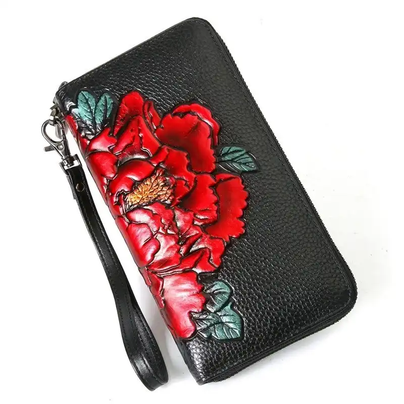 ladies leather clutch bags