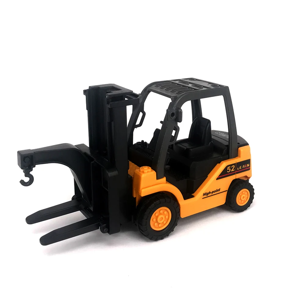 BYY 3 kinds of simulation engineering truck excavator toy forklift model classic toy inertia car children toy engineering car