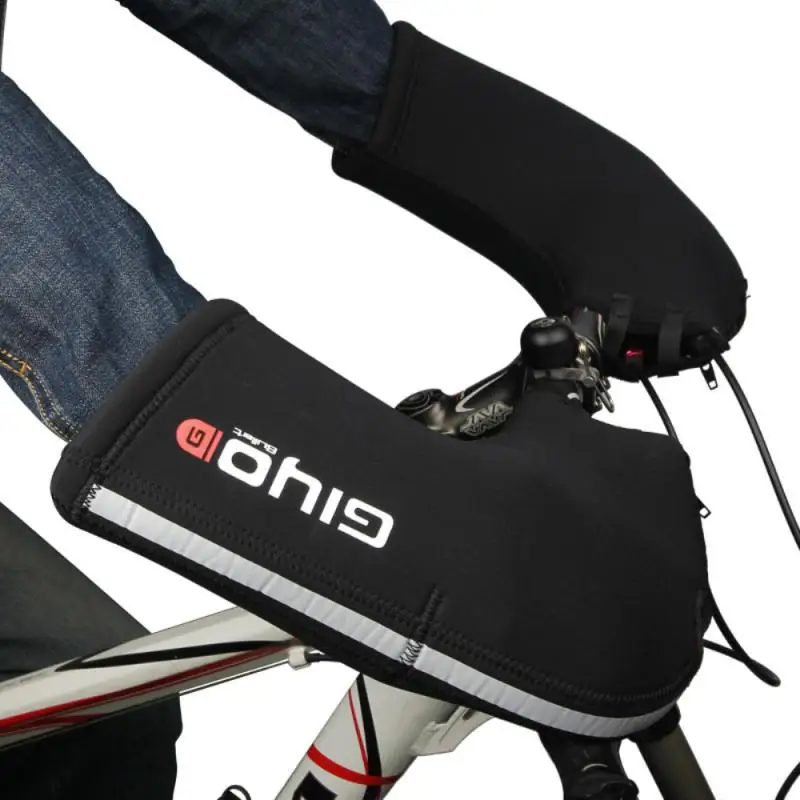 GIYO Mountain Bike Handlebar Gloves Windproof Warm Riding Handguards Neoprene Bar Ends Mitts Winter Bicycle | Спорт и развлечения
