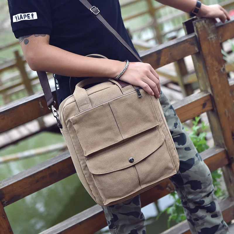 

Retro Style Trend Versitile Fashion Pure Cotton Environmentally Friendly Canvas Bag Prince Charming Elegant-Style Shoulder Bag S