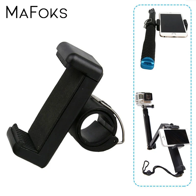 Монопод для телефона с зажимом и Gopro Hero 7 6 5 4 3 + аксессуары экшн камеры Xiaomi Yi SJCAM
