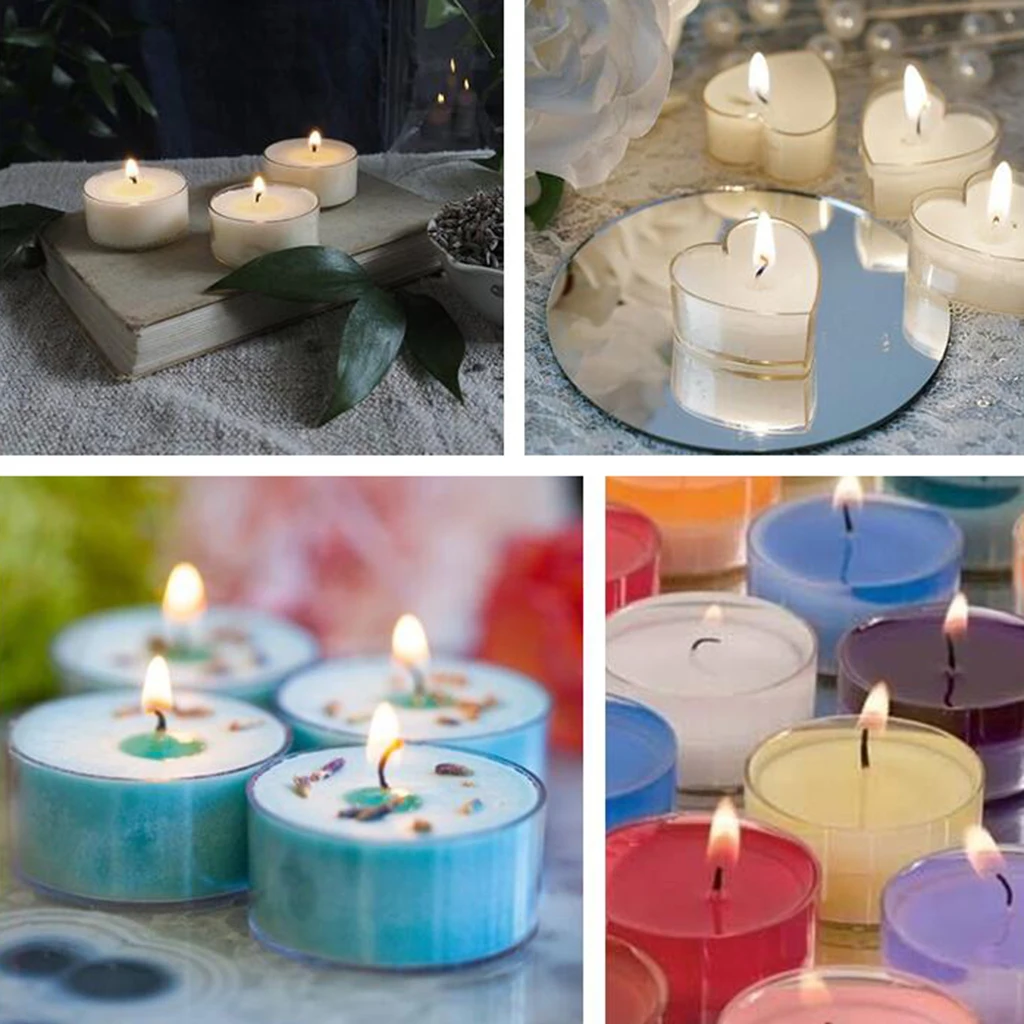 Clear Plastic Tea Light Container Cups Candle Mold Handmade Candles Mold Tools Clear Plastic Tea Light Container Cups Candle Mold Handmade Candles Mold Tools