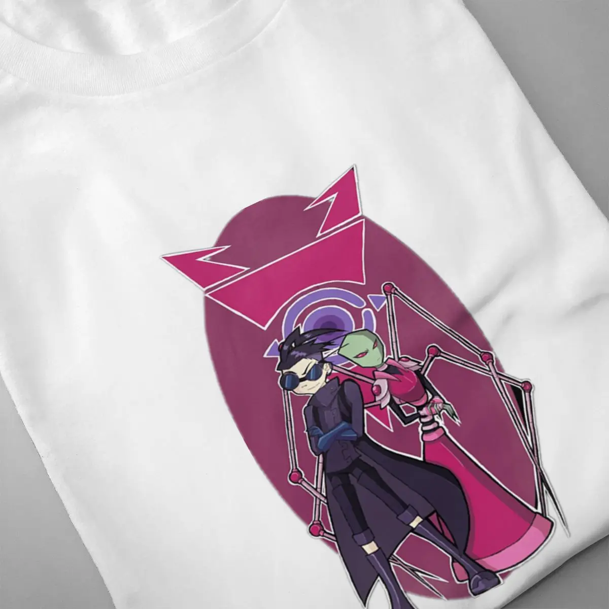 Invader Zim Sticker Casual O-Neck Men's Short Sleeve T-shirt 100% Cotton Tee Shirt Printed men clothes 2019 Invader Zim Sticker Casual O-Neck Men's Short Sleeve T-shirt 100% Cotton Tee Shirt Printed men clothes 2019