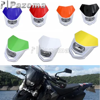 

Universal Motorcycle Headlight Lighting Light Fairing Enduro Head Lamp Mask For KTM Yamaha WR250 YZF Honda Kawasaki KLX XR CRF