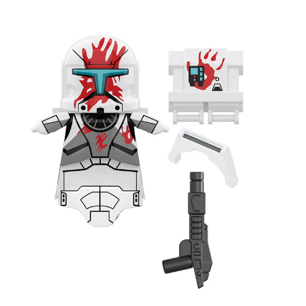 501st Clone Trooper Building Blocks Republic Commando Force 99 Hunter Crosshair Wrecker Echo Cody Rex Star Brick Figure Wars Toy