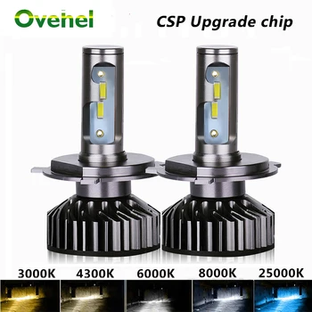 

OVEHEL H4 LED H7 CSP 16000LM Canbus Car Lights H11 LED Lamp Car Headlight Bulbs H1 H8 H9 9005 9006 HB4 LED Bulbs Turbo 12V 6000K