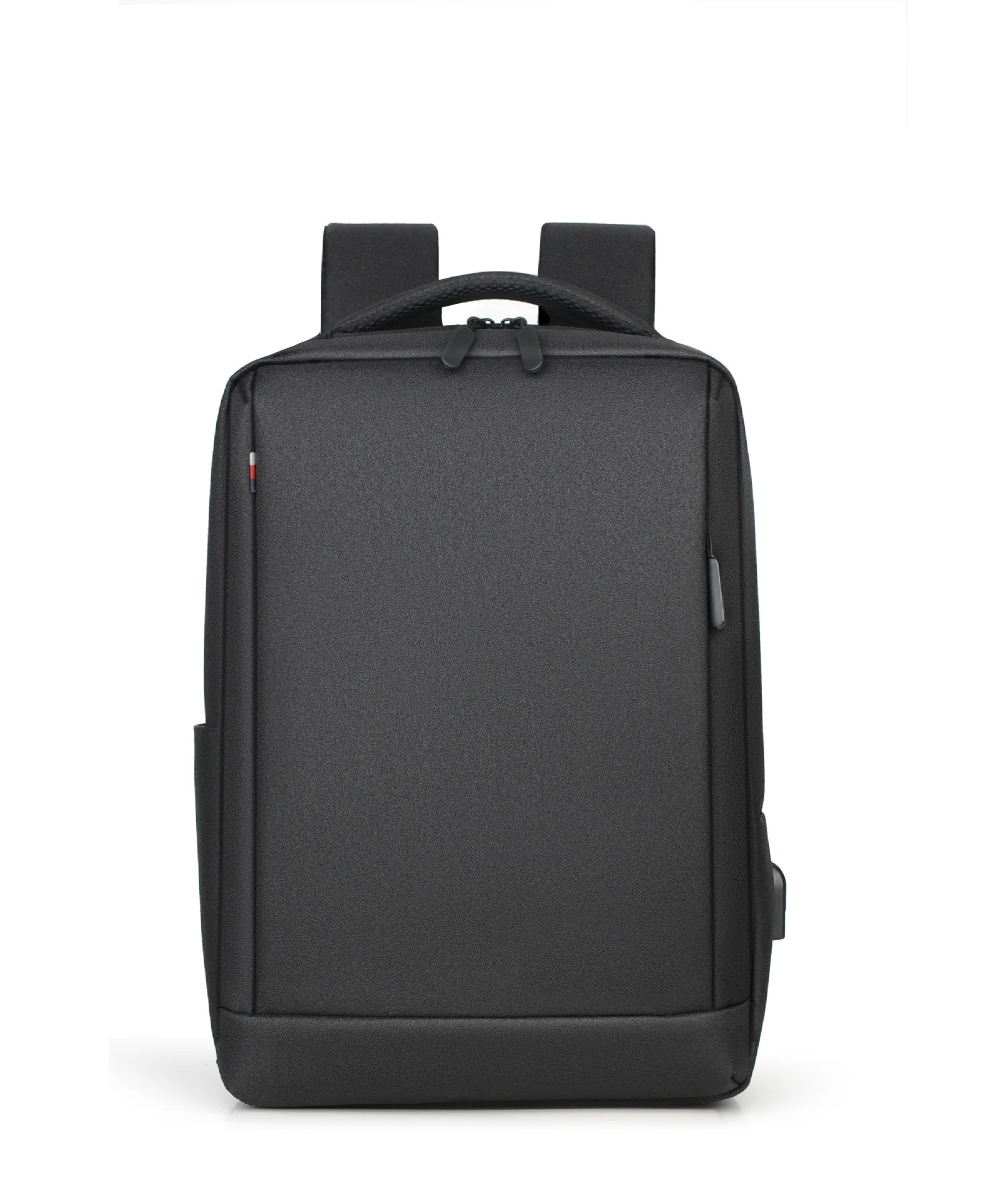 Мужская сумка с защитой от кражи, 15,6 дюймов, рюкзак для ноутбука, большая вместительность, бизнес рюкзак с зарядкой через usb, мужской рюкзак для колледжа, студентов, школьные сумки для мужчин - Цвет: Черный