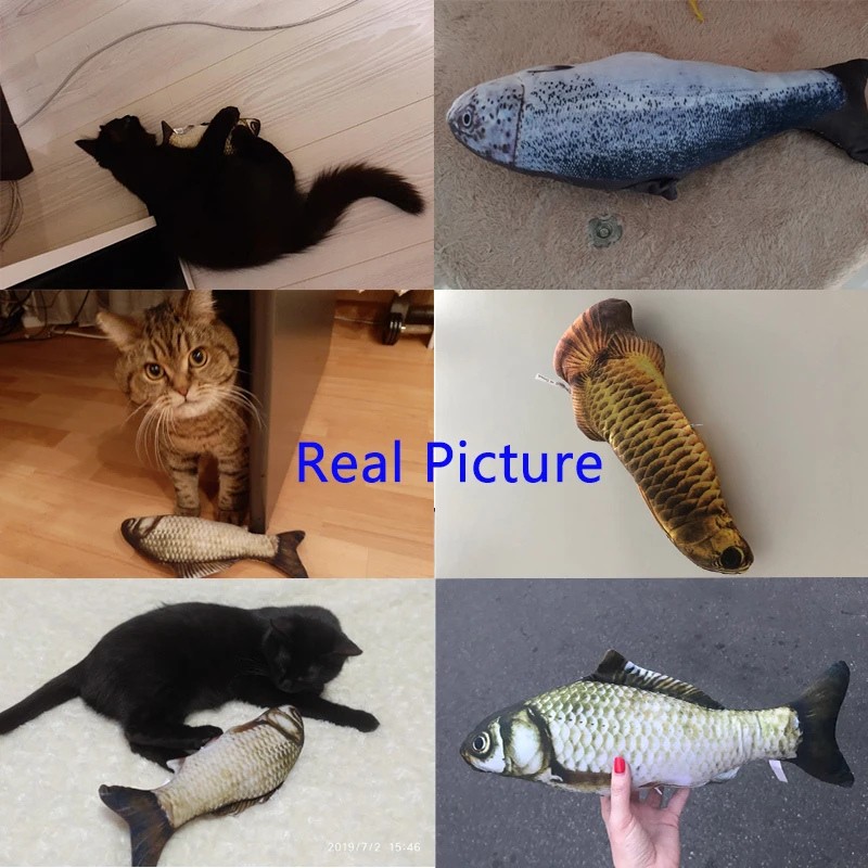 Модная мягкая плюшевая 3D игрушка для кошек в форме рыбы, интерактивные подарки, игрушки для кошек, мягкая подушка, кукла, имитация рыбы, игрушка для домашних животных