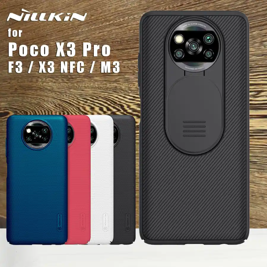NILLKIN for Xiaomi Poco X3 Pro case Back cover CamShield Camera