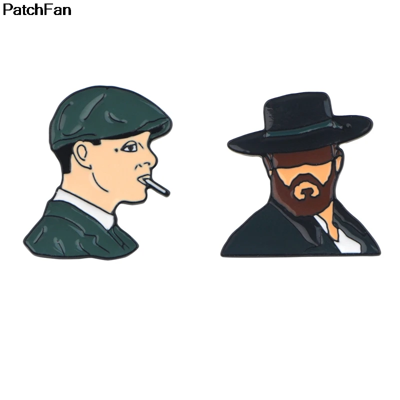 A2614 Patchfan Peaky BLINDER movie броши на булавке, значки с подвеской, украшенные ювелирные украшения, знаки отличия для рубашек, рюкзаков, сумок для одежды