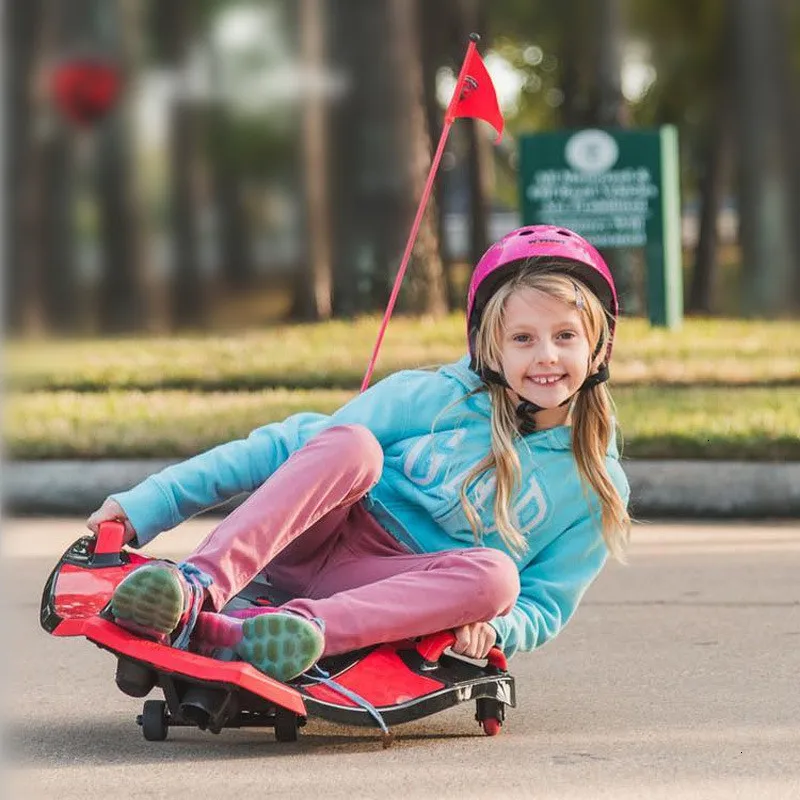 Daibot Hoverboard Skateboard 3 Wheels Self balancing Scooters 9 Inch 120W Drift Electric Tricycle Scooter With Handlebar (30)