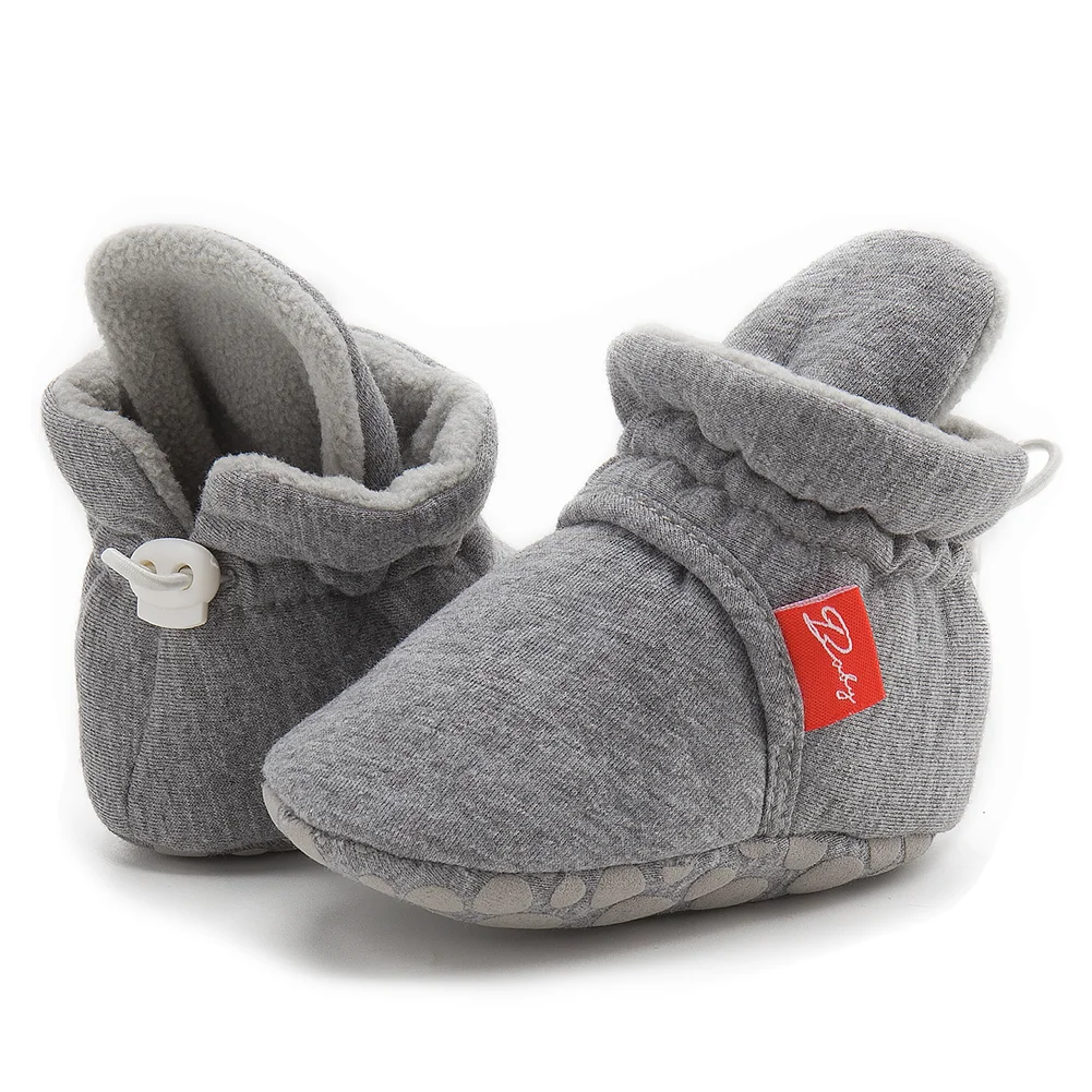 Newborn Baby Shoes Winter Snow Booties Warm Fleece Girl Todder Boy Soft Anti-slip Infant Crib