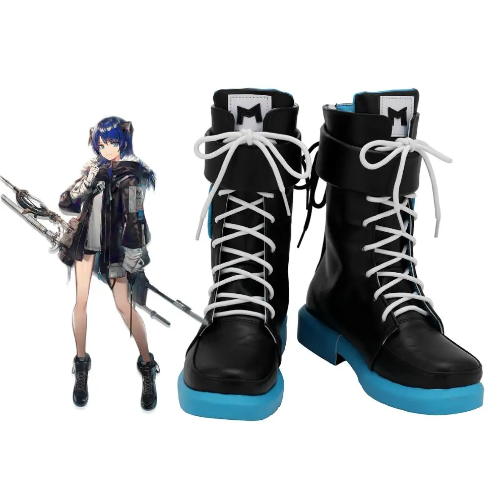 

Arknights Mostima Cosplay Boots Black Shoes Custom Made Any Size
