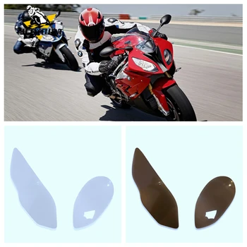 

Motorcycle headlight protection lens Cover For BMW S1000RR 2015-2019 2016 2017 2018 1 pair Front Clear Headlight Lamp Lens