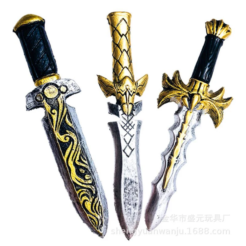

1: 1 Cosplay 7 Styles Sword Dagger Knife Movie Game Anime Gun Prop Role Play PU Action Figure Model Halloween Gift Toy