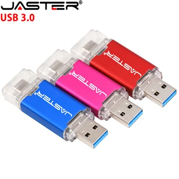 

JASTER USB 3.0 Type C Flash Memory Stick 16GB 32GB Pendrive 4G 8GB 64GB 128GB USB Flash Drive For Computer/Type C interface