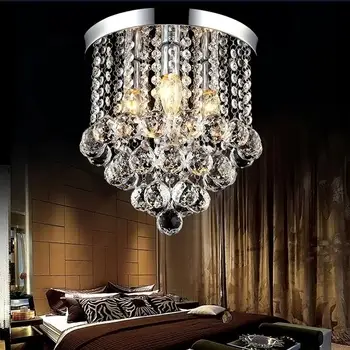 

Crystal Chandeliers Light Ceiling Lamp LED Droplight For Home Office Hotel Corridor Aisle Hall (E14 Head 200 Balls Without Bulb)