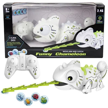 

Smart Animal Chameleon Robot Kit Toys Remote Control Tongue Chameleon Animal Model Children's Toy