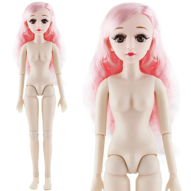1/3 BJD куклы девочка кукла 60 см 21 раскладные игрушки 4D реальный глаз многоцветные волосы имплантаты ресницы ребенок Обнаженная Тело Игрушка для девочек подарок - Цвет: STYLE 11