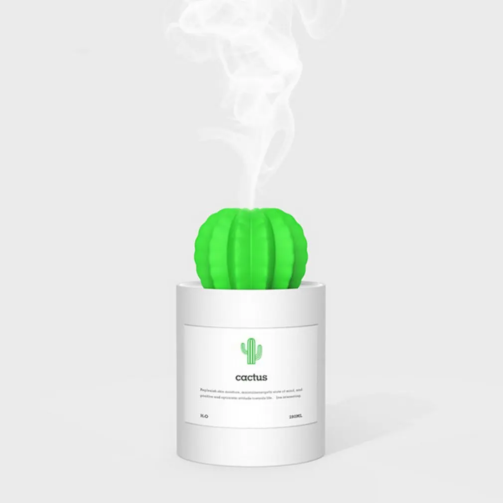 XQxiqi689sy Home Office Diffusori Mini USB Cactus Potted Plant Style Humidifier Mist Maker Office Air Purifier