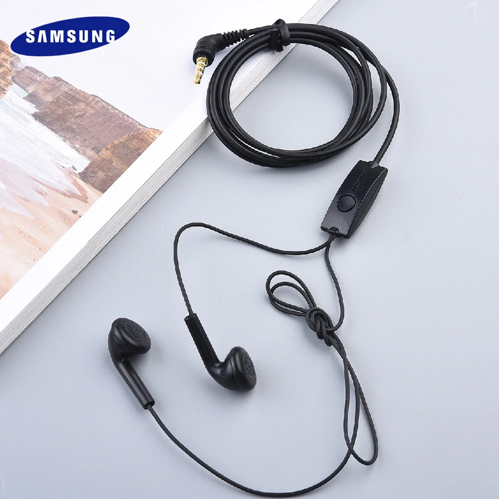 Ecouteurs pour Samsung Galaxy A51 avec Micro Reglage Kit Main Libre  Intra-AURICULAIRE Casque Universel Jack (Noir)