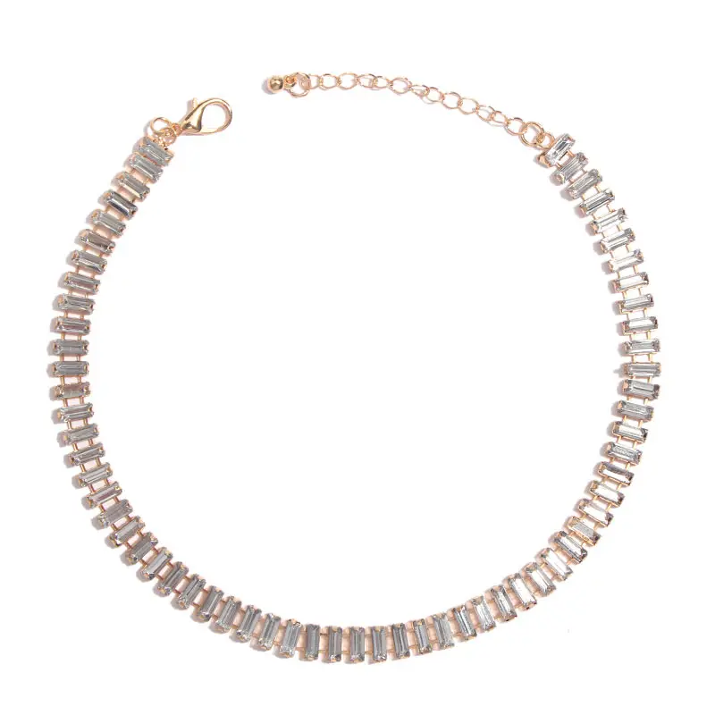 Flatfoosie золотая цепочка ожерелье для женщин металлическое винтажное соединительное звено подвеска ZA колье ожерелье s богемное ювелирное изделие аксессуары - Окраска металла: 2802