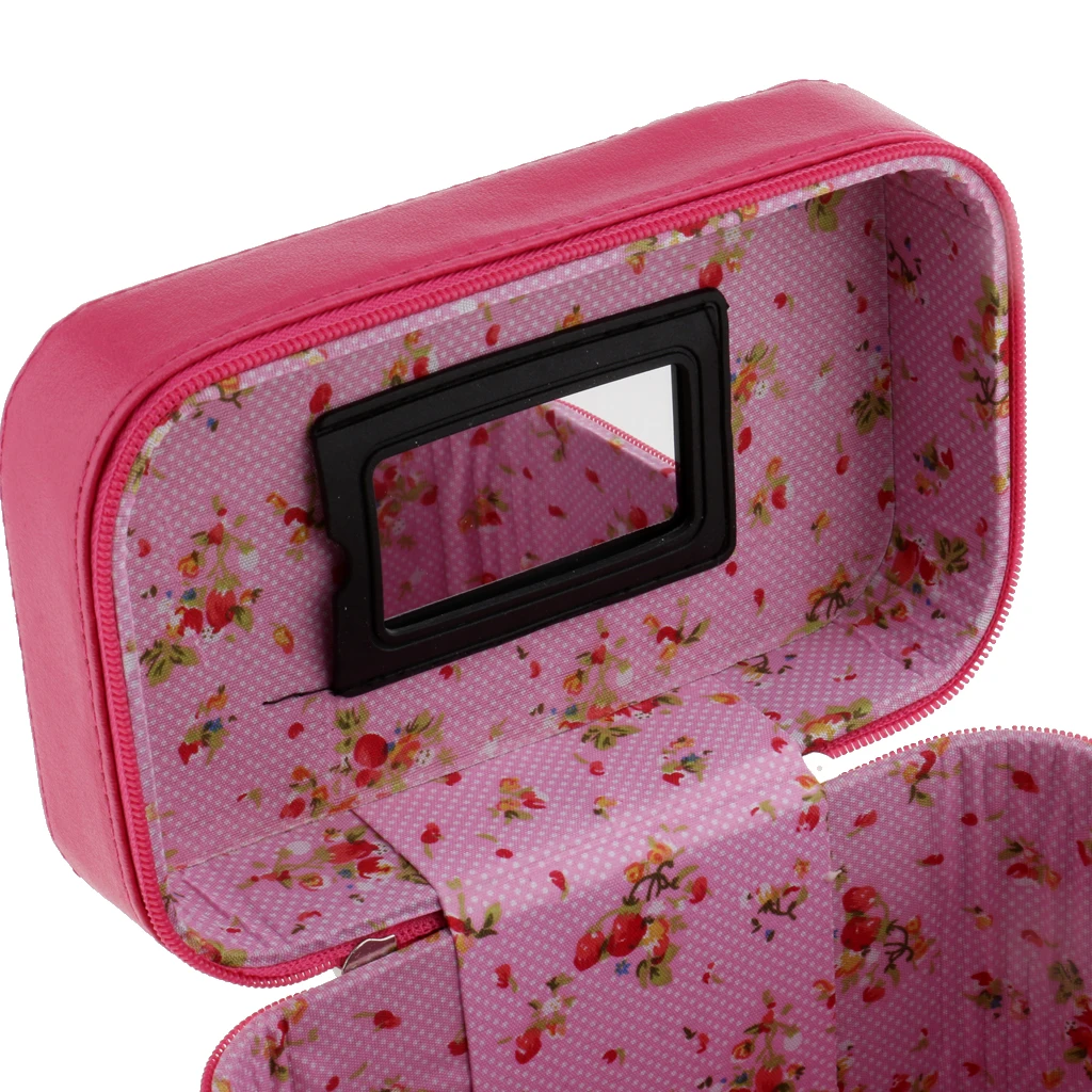 Portable Handbag Zipper Makeup Cosmetic Organizer Storage Case Box Travel Portable Handbag Zipper Makeup Cosmetic Organizer Storage Case Box Travel