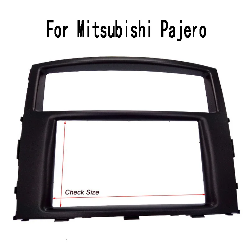 2 Din автомагнитола фасции подходит для Mitsubishi Pajero Радио DVD стерео панель стерео тире CD Переходная отделка установка рамка Комплект отделка рамка