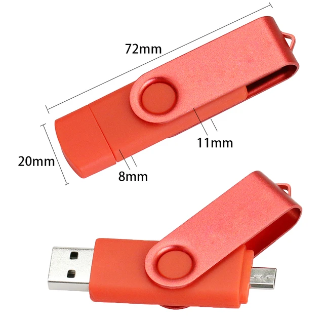 Chiavetta USB per smartphone e PC da 128GB Colore viola