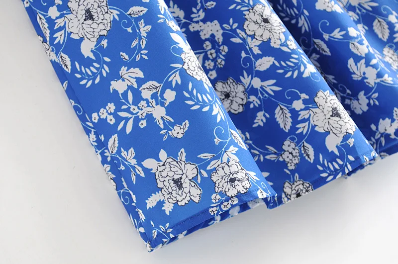 AliExpress EBay, перекрестная кайма, г., летний стиль, женское платье с цветочным принтом в западном стиле эластичная юбка с высокой талией