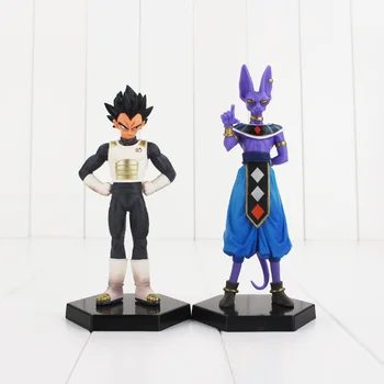 

2pcs/set Dragon Ball Z Vegeta And Beerus PVC Action Figures Doll Collectible Model Toys For Boys Gift