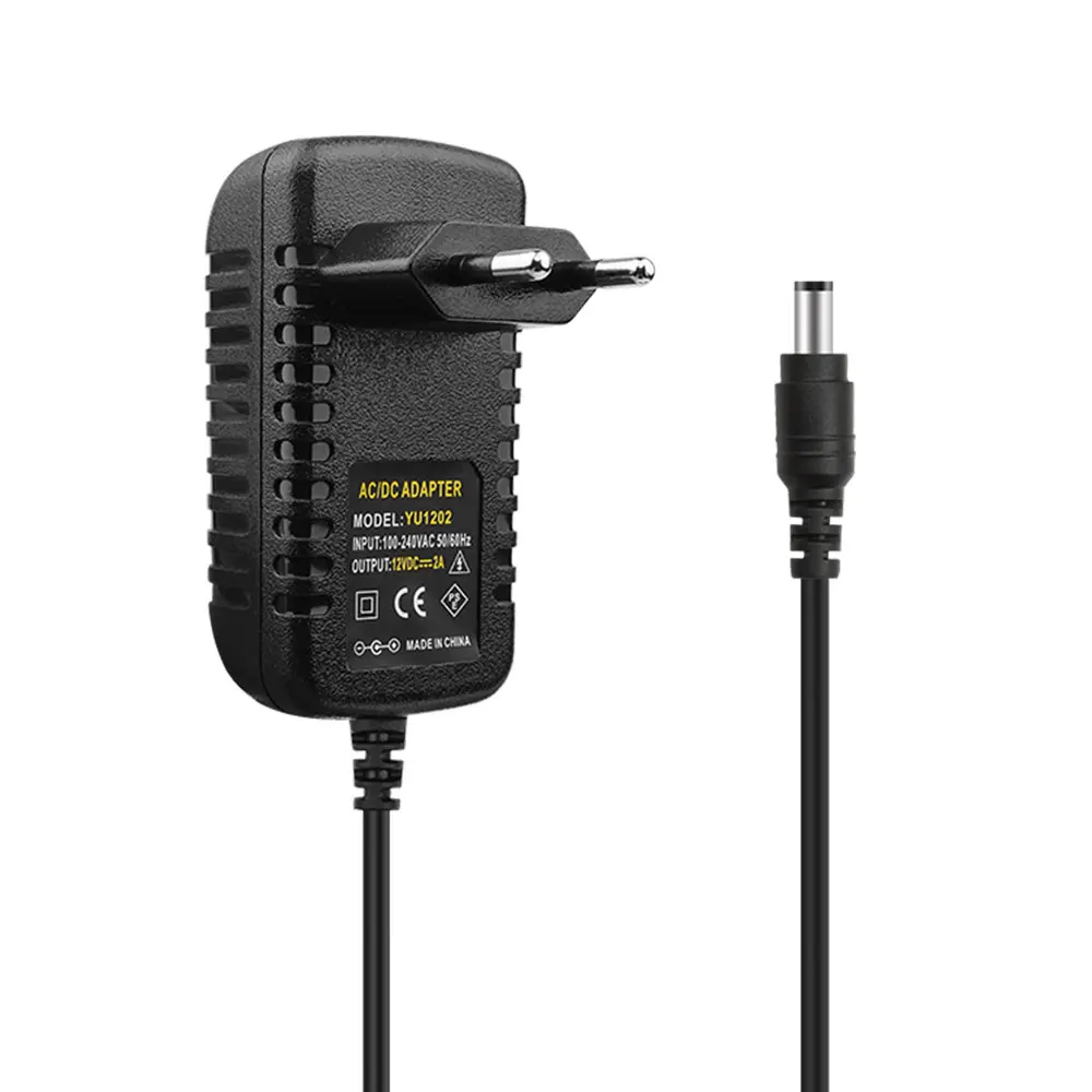 

AIYIMA 12V AC 100V-240V 50/60HZ Converter Adapter DC12V2A EU Power Supply DC 12V1.5A US Plug 5.5 x 2.5mm For Power Amplifier