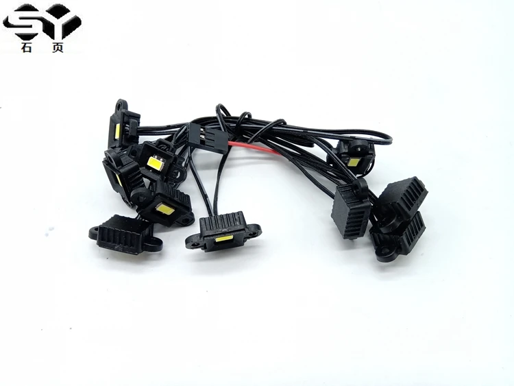 RC автомобиль светодиодный светильник комплект для Traxxas benz TRX6 G63 AMG 6x6 колеса бровей лампа водонепроницаемый Обновление Запчасти