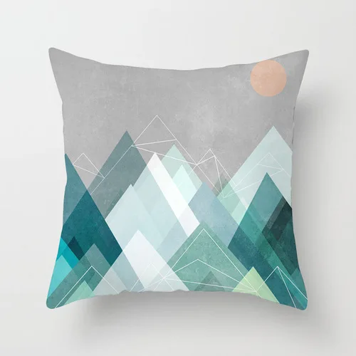 Marble simple abstract geometry pillow pillow short plush pillowcase customization christmas cushions Cushions