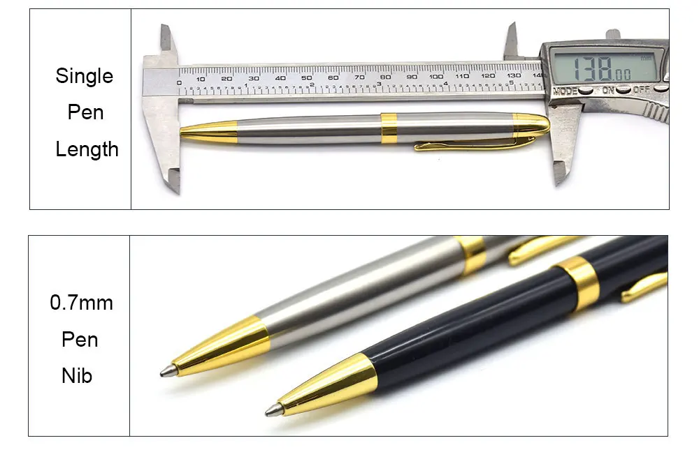 Guoyi Q318 высококачественная металлическая пишущая Шариковая ручка для школы, универсальные канцелярские принадлежности для офиса, подарочная ручка Guoyi, ручка для заправки
