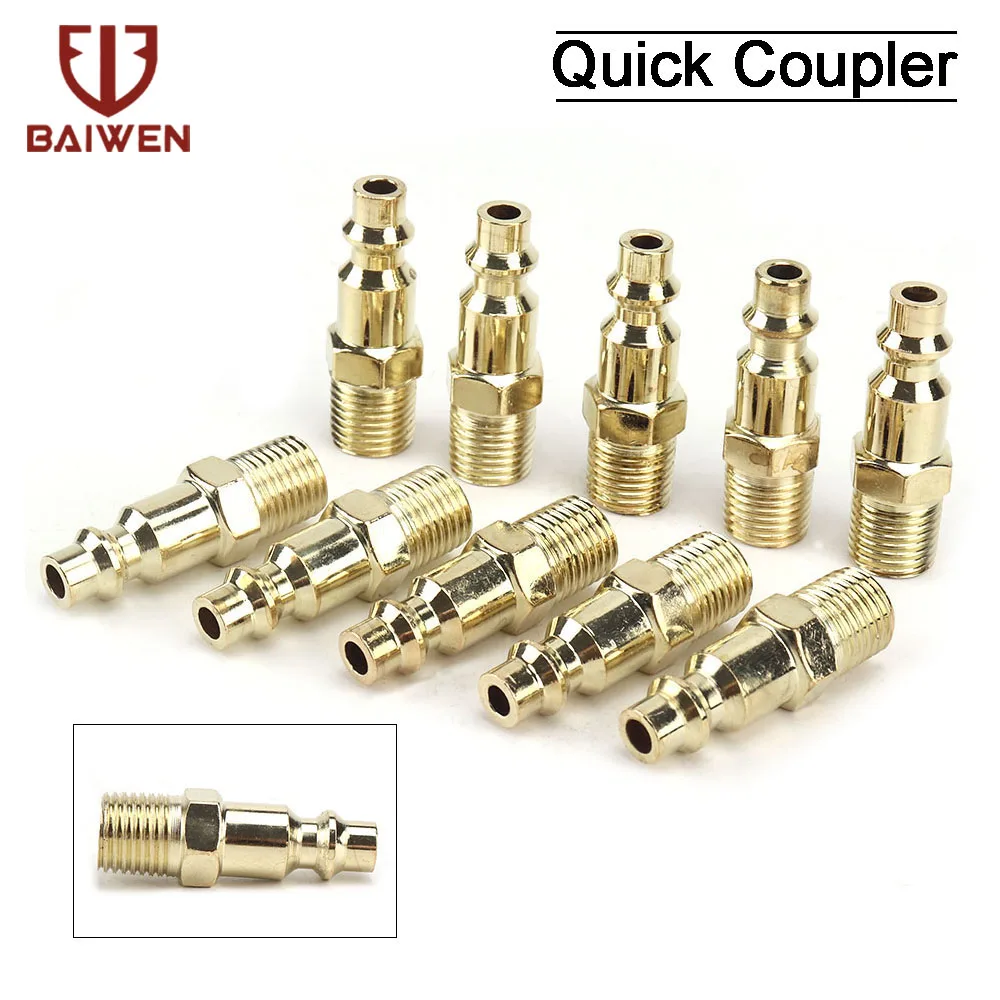 Raccord Rapide 8mm Pour Compresseur - Lot De 2 - Acier Traité - Neuf