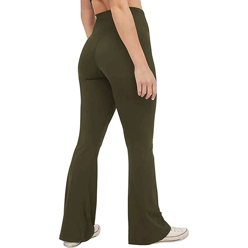 Wide Leg Sport Pants Women Leggings High Waist Stretch Flare Long Trousers Ladies Fitness Dance Yoga Slim Jogger Sports Wear New slacks