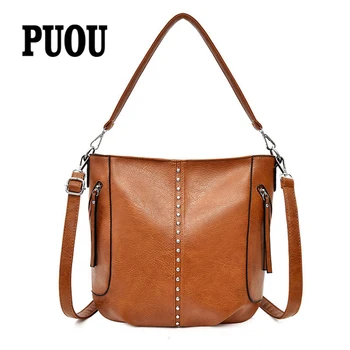 

Women Handbag Leather Female Shoulder Bags Designer High Quality Crossbody Shoulder Bags for Women Casual Tote Bags Bucket Bag