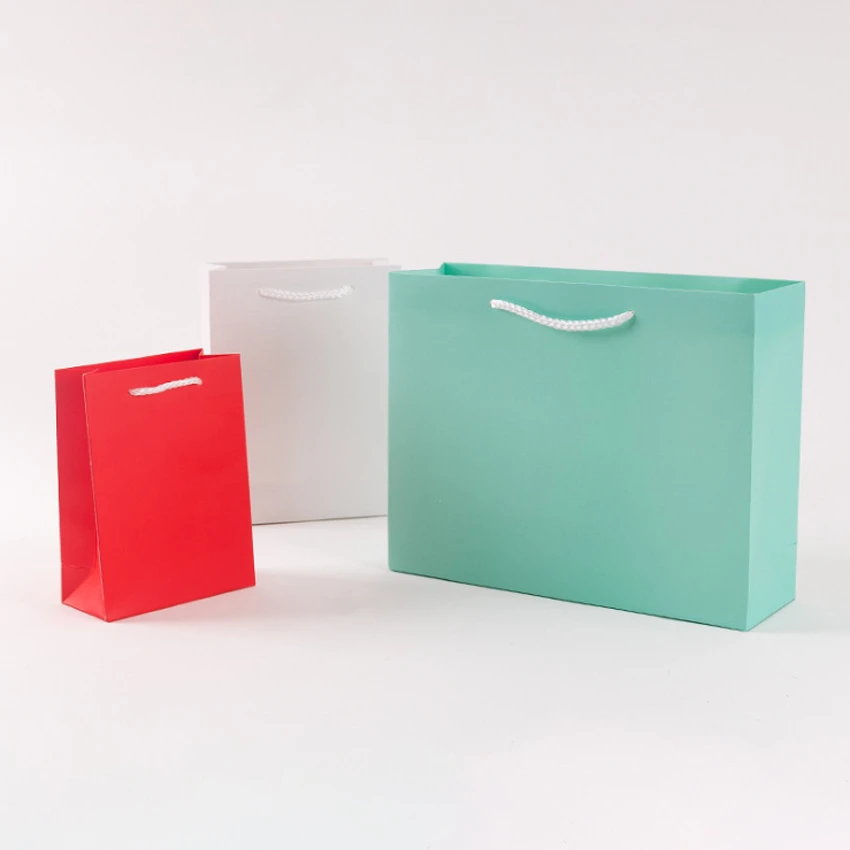 Download 10pcs 15x20cm Small Gift Bag With Handles White Red Green Package Paper Gift Box For Jewelry Birthday Decor Event Party Supply Gift Bags Wrapping Supplies Aliexpress