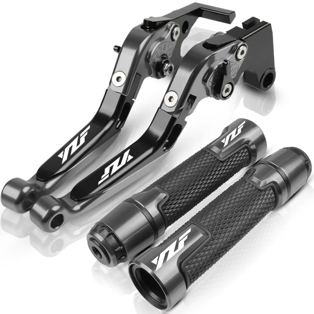 gray1 Для YAMAHA YZF R1 2002 2003 YZF R6 1999-2004 YZFR1 YZFR6 Мотоцикл Регулируемый складной тормозной рычаг сцепления ручка ручки Ручки Конец - Цвет: gray1