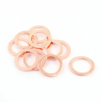 

10 pcs 28mm x 20mm x 2mm Sealing Gasket Fastener Flat Ring Copper Crush Washer