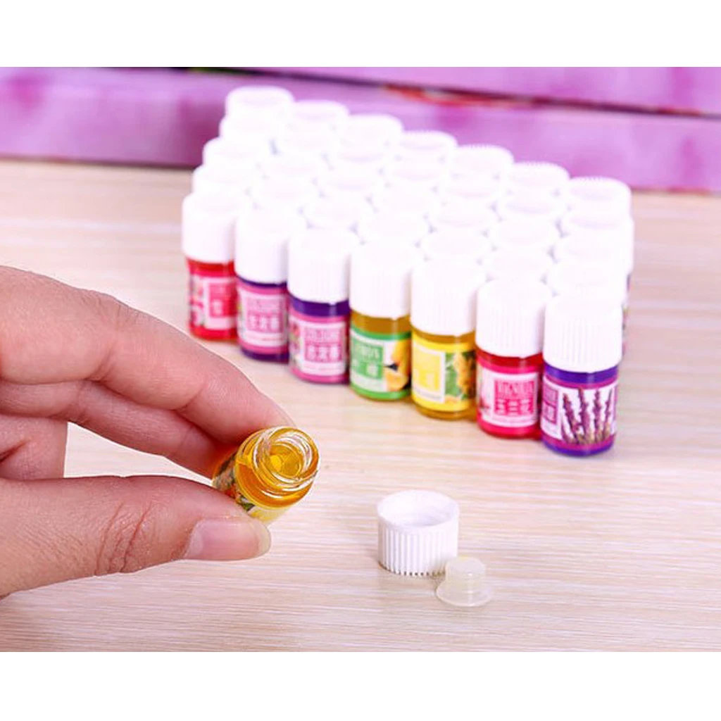 6pcs Beauty Aromatherapy Essential Oil, 100% Pure Basic Essential Oil Gift Set For Office Home Study Yoga Spa - 3ml